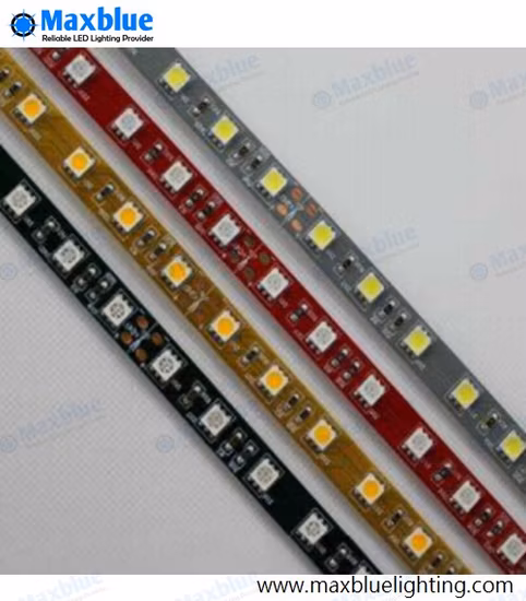 IP20/IP65/IP67 DMX RGBW LED Strip with SMD5050 Lamp Bead Black PCB Board
