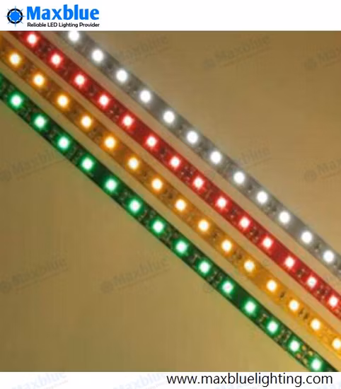 IP20/IP65/IP67 DMX RGBW LED Strip with SMD5050 Lamp Bead Black PCB Board