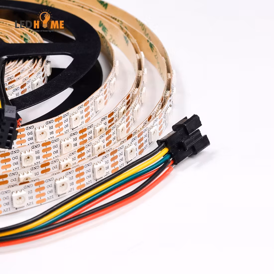 プログラマブル フレキシブル LED ストリップ SMD5050 60 LEDs/M カラフル マジック RGB カラフル Ws2811 5m/ロール