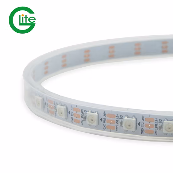 Ws2812b 144LED IP67 非防水 DMX ストリップ照明 LED RGB ピクセル ストリップ LED RGB Ws2812b ピクセル ストリップ