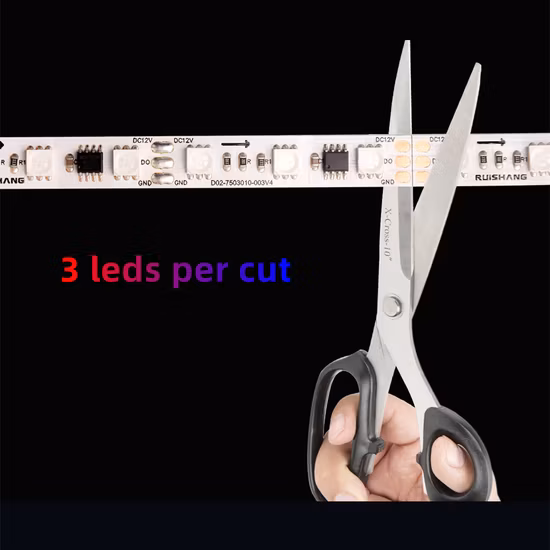 24V 追跡 CE RoHS 120LED Ws2811 2835 3000K 4000K 6000K RGB Strisce LED ダコルサ