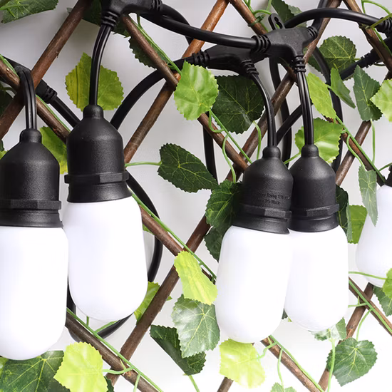 高品質 24 フィート IP65 防水 LED ちらつきフェアリーライト 屋外パーティー、結婚式、感謝祭用