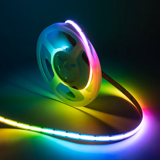 コマーシャルドリームフルカラー RGBW DC12V 24V マジックデジタル Nessun punto luce Rgbic ソフト 768/M スマート Indirizzabile RGB COB LED ストリップ
